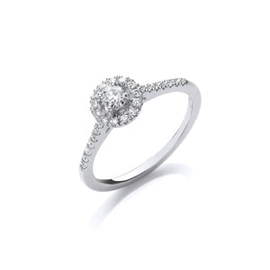 18ct White Gold 0.37ctw Fancy Engagement Ring