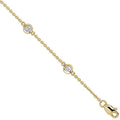 Bracelet Rubover en or jaune 18 carats serti de diamants (0,40 carat) au mètre