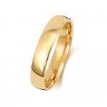 18CT GOLD 4MM SLIGHT COURT MEDIUM WEDDING RING
