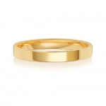 18CT GOLD 2.5MM FLAT COURT MEDIUM WEDDING RING