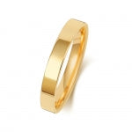 18CT GOLD 3MM FLAT COURT HEAVY WEDDING RING