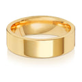 FEDE NUZIALE PIATTA 6MM IN ORO 18KT CON PIETRA LEGGERA
