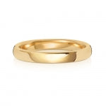 18CT GOLD 2.5MM SOFT COURT HEAVY WEDDING RING