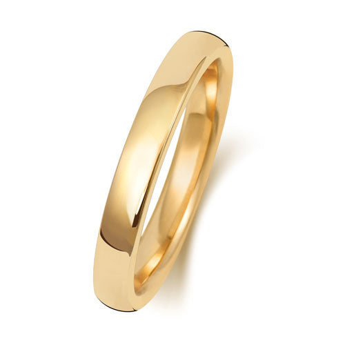 18CT GOLD 2.5MM SOFT COURT MEDIUM WEDDING RING