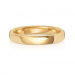 18CT GOLD 3MM SOFT COURT HEAVY WEDDING RING