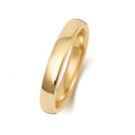 18CT GOLD 3MM SOFT COURT MEDIUM WEDDING RING