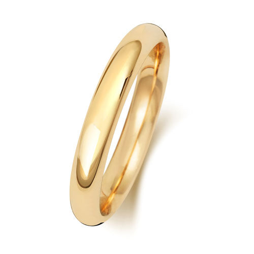 18 Karat Gold, 3 mm, traditioneller, schwerer Ehering