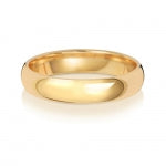 18CT GOLD 4MM TRADITIONAL COURT MEDIUM WEDDING RING