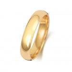 18CT GOLD 4MM TRADITIONAL COURT MEDIUM WEDDING RING