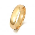 18CT GOLD 5MM TRADITIONAL COURT MEDIUM WEDDING RING
