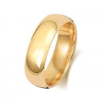 18CT GOLD 6MM TRADITIONAL COURT HEAVY WEDDING RING