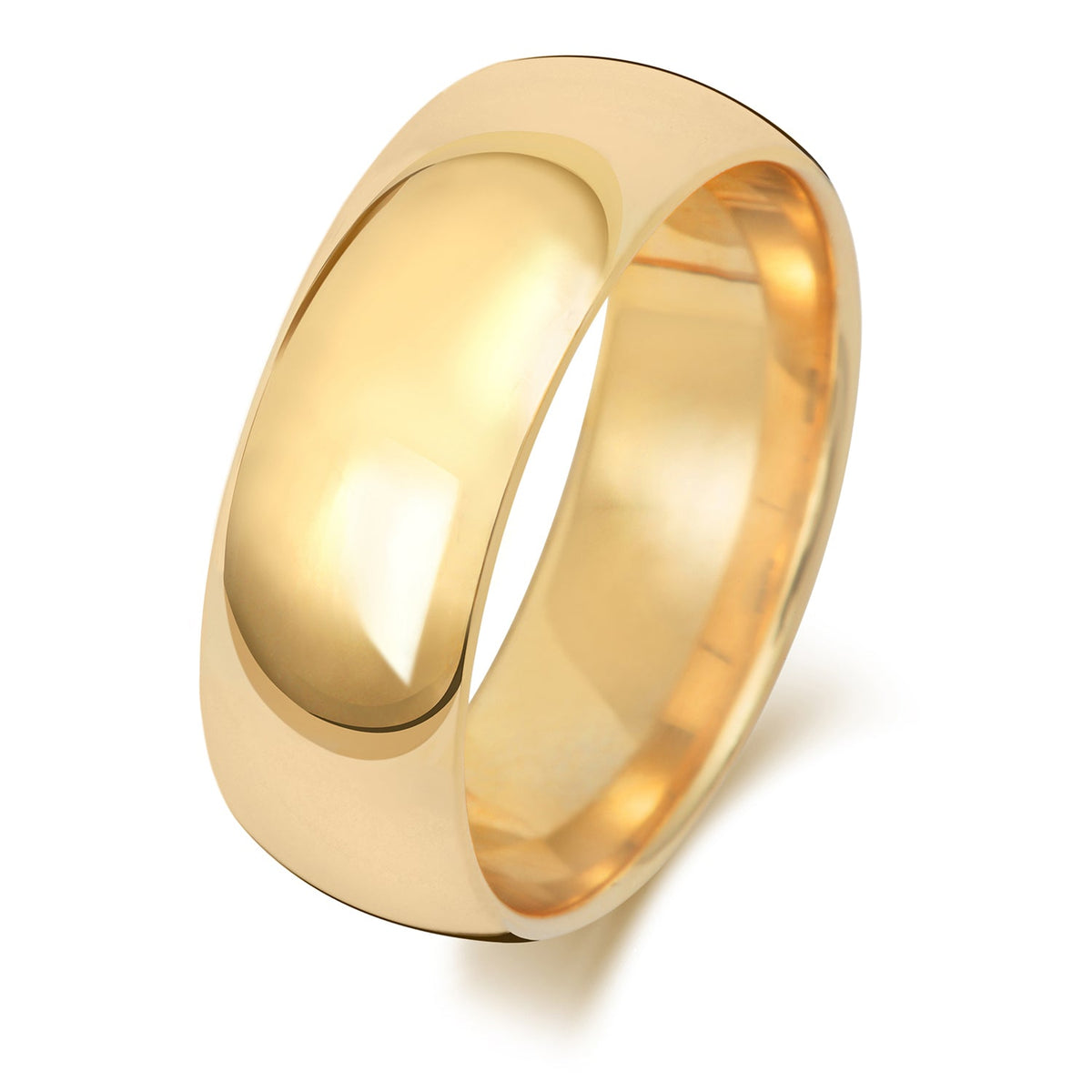 18CT GOLD 7MM TRADITIONAL COURT MEDIUM WEDDING RING