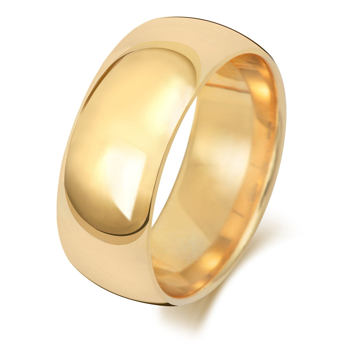 18CT GOLD 8MM TRADITIONAL COURT MEDIUM WEDDING RING