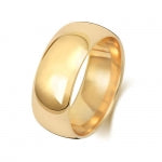 18CT GOLD 8MM TRADITIONAL COURT MEDIUM WEDDING RING