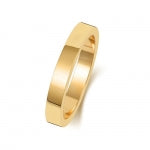 18CT GOLD 3MM FLAT FLAT MEDIUM WEDDING RING