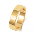 18CT GOLD 5MM FLAT FLAT MEDIUM WEDDING RING