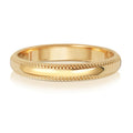 18CT GOLD 3MM MILLGRAIN LIGHT WEDDING RING